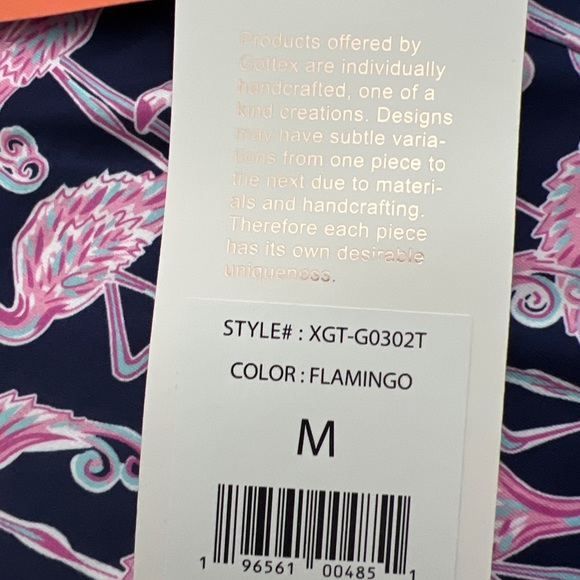 X by Gottex Women's Flamingo Ruffle Sleeveless Golf Polo Shirt NWT - Picture 6 of 13